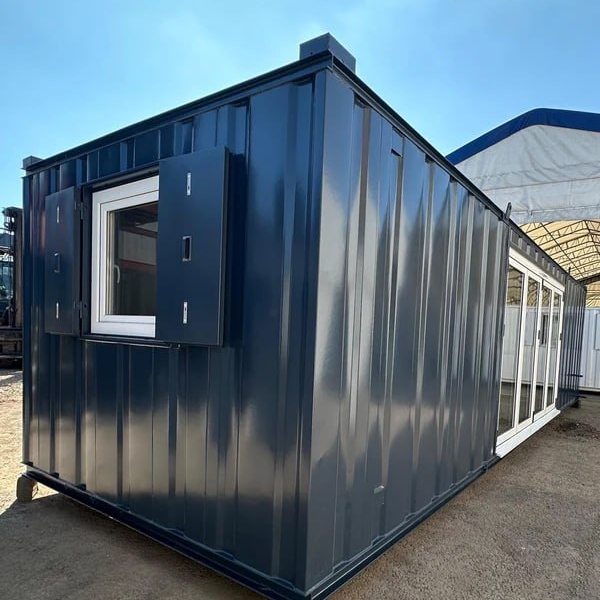 32ft Modified Office Container with Built-In Bath & Toilet – Fully Outfitted, Ready for Use